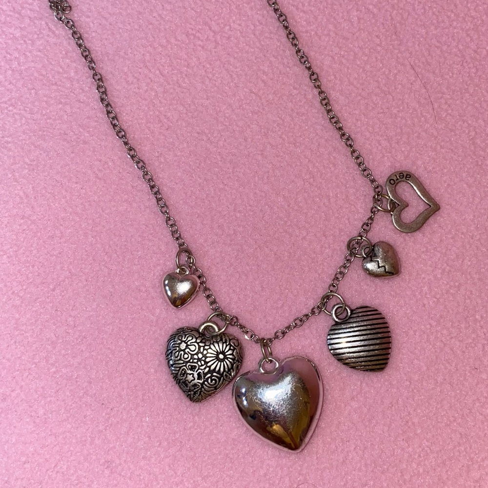 Six Hearts Silver Necklace❣️
